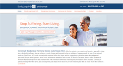 Desktop Screenshot of cincinnatibioidenticalhormonedoctor.com