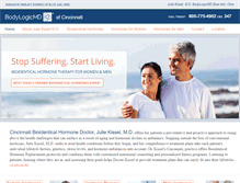 Tablet Screenshot of cincinnatibioidenticalhormonedoctor.com